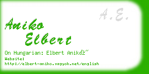 aniko elbert business card